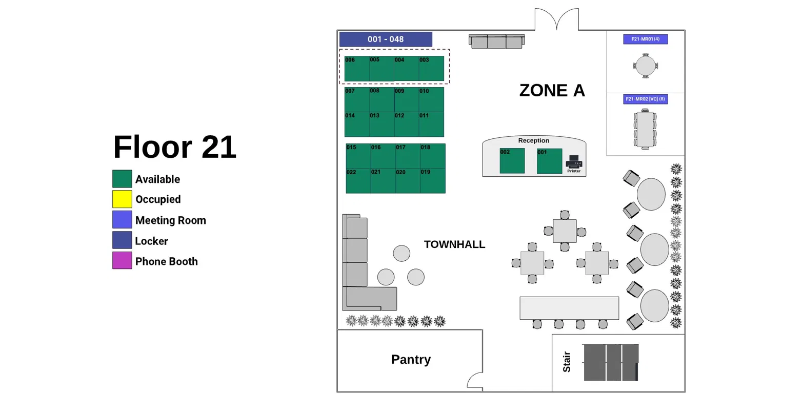 Floor 21 Zone A
